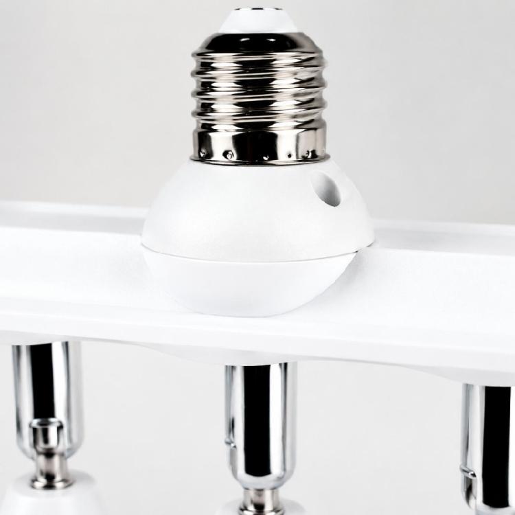 Werkstatt-Lampenfassungsteiler mit fünf Lampenfassungen, E26 E27 Schraubsockeladapter für Garagenbeleuchtung und Mehrpunkt-Innenbeleuchtung