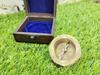 Maritime Compass With Wooden Box Hexagon Shaped Direction Tool Nautical Gift