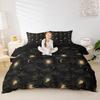 Erosebridal Sugar Skull Comforter Cover Set Skeleton Bones Duvet Cover,Gothic Moth Decor Bedding Sets Twin Magic Unicorn Rabbit Skulls Beddi