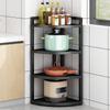 3-Tier Carbon Steel Corner Kitchen Pot Rack