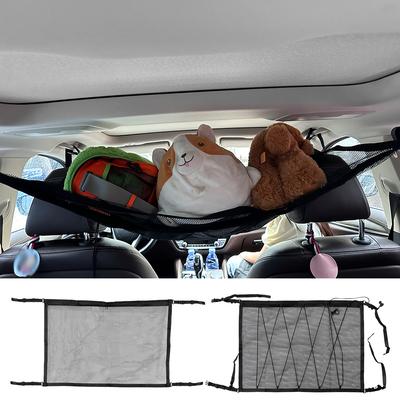 Organizzatore di stoccaggio sul tetto dell'auto Borsa di stoccaggio del carico interno Tasca di rete portaoggetti sul soffitto dell'auto Stivaggio automatico Riordino Borsa in rete traspirante Tasca in rete regolabile