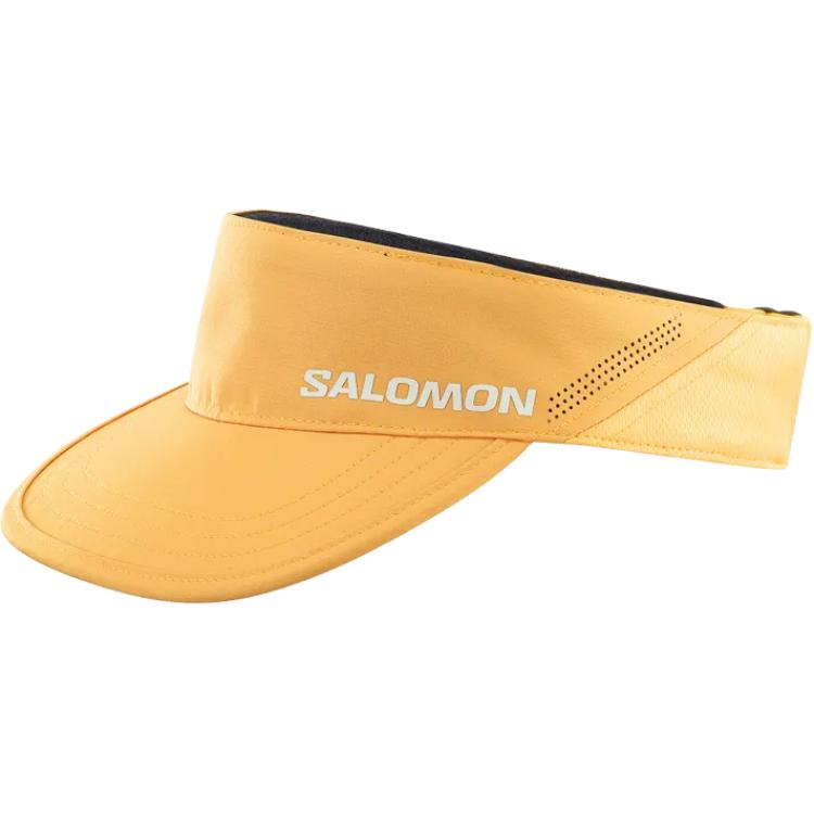 SALOMON Polyester, Cotton Fabric Sun Protection Hats Unisex Yellow LC2531700 F