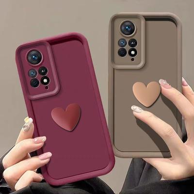 Modne silikonowe etui do Xiaomi Redmi Note 11 12 13 Pro 12s 11s 10 9 12C 13C 10C K70 K60 K50 K70E K60E A3 A2 A1 Plus Śliczne 3D Piękne etui w kształcie serca