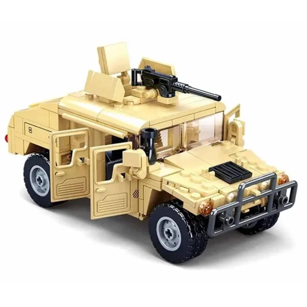 265PCS WW2 Military SWAT H2 Assault Vehicle Car Building Blocks Army Soldier Armor Car Model Bricks DIY Toys Gifts For Kids Boys