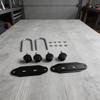 Electric Heater Mobile Pulley Bracket Stand 2x Pack with 360 Degree Rotating Casters Carbon Steel Frame for Reliable Mobility