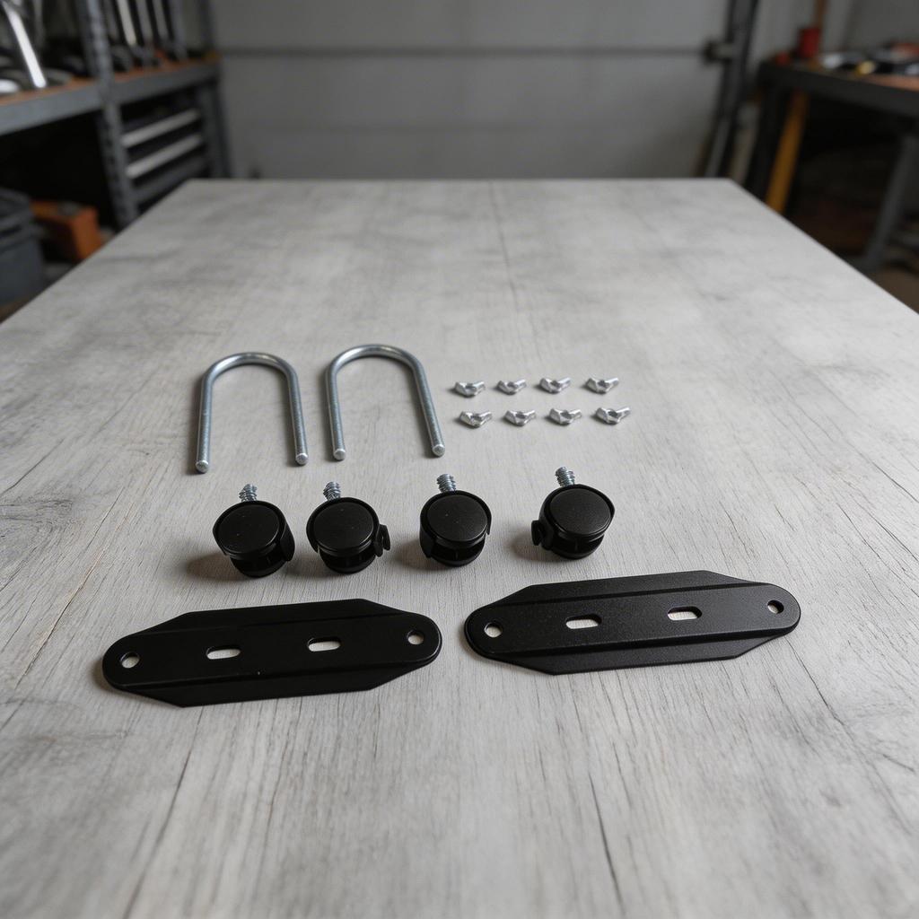 Electric Heater Mobile Pulley Bracket Stand 2x Pack with 360 Degree Rotating Casters Carbon Steel Frame for Reliable Mobility