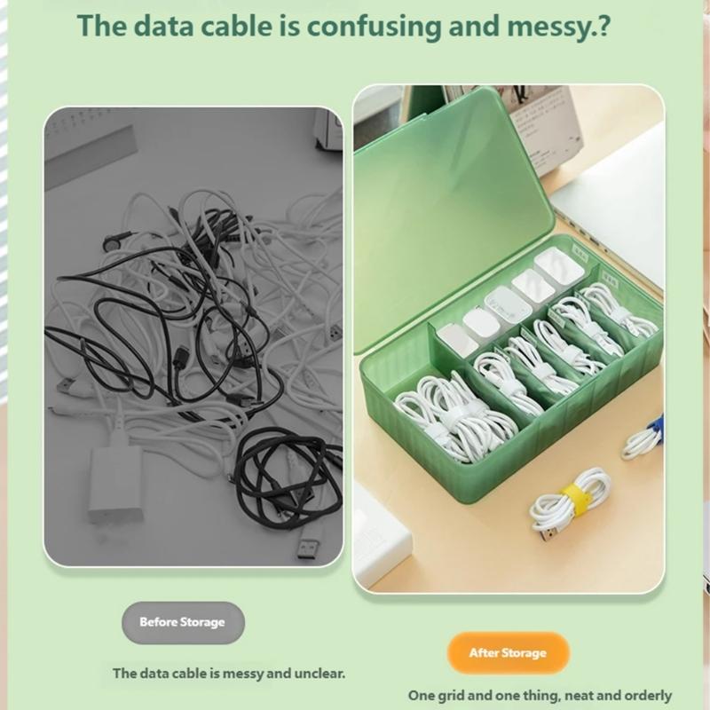 Oversized Large Capacity Cord Holders Cables Management Organizers With Reinforced Structure For Heavy Items Stacking