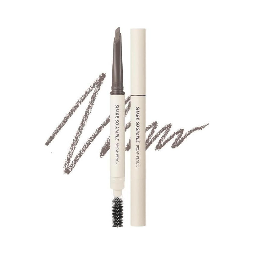 CLIO Sharp So Simple Brow Pencil #01 Taupe Gray 0.18 g - neutralno-brązowa kredka do brwi