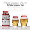Shangqi Commercial Tempered Striped Beer Glasses, 210ml