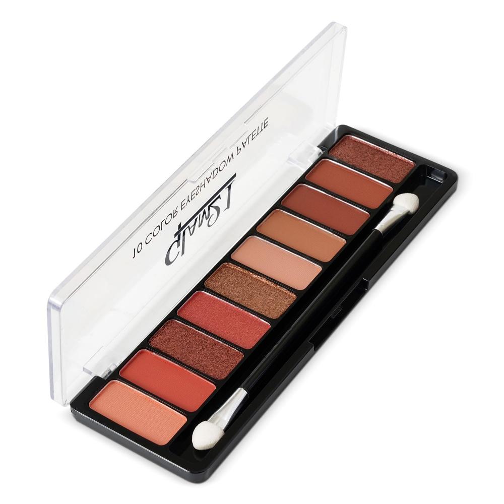 Get Smoky 10 Color Eyeshadow Palette | Smudge Free | Long Wearing And Easily Blendable Eye Makeup Palette Matte, Shimmery And Metallic Finish