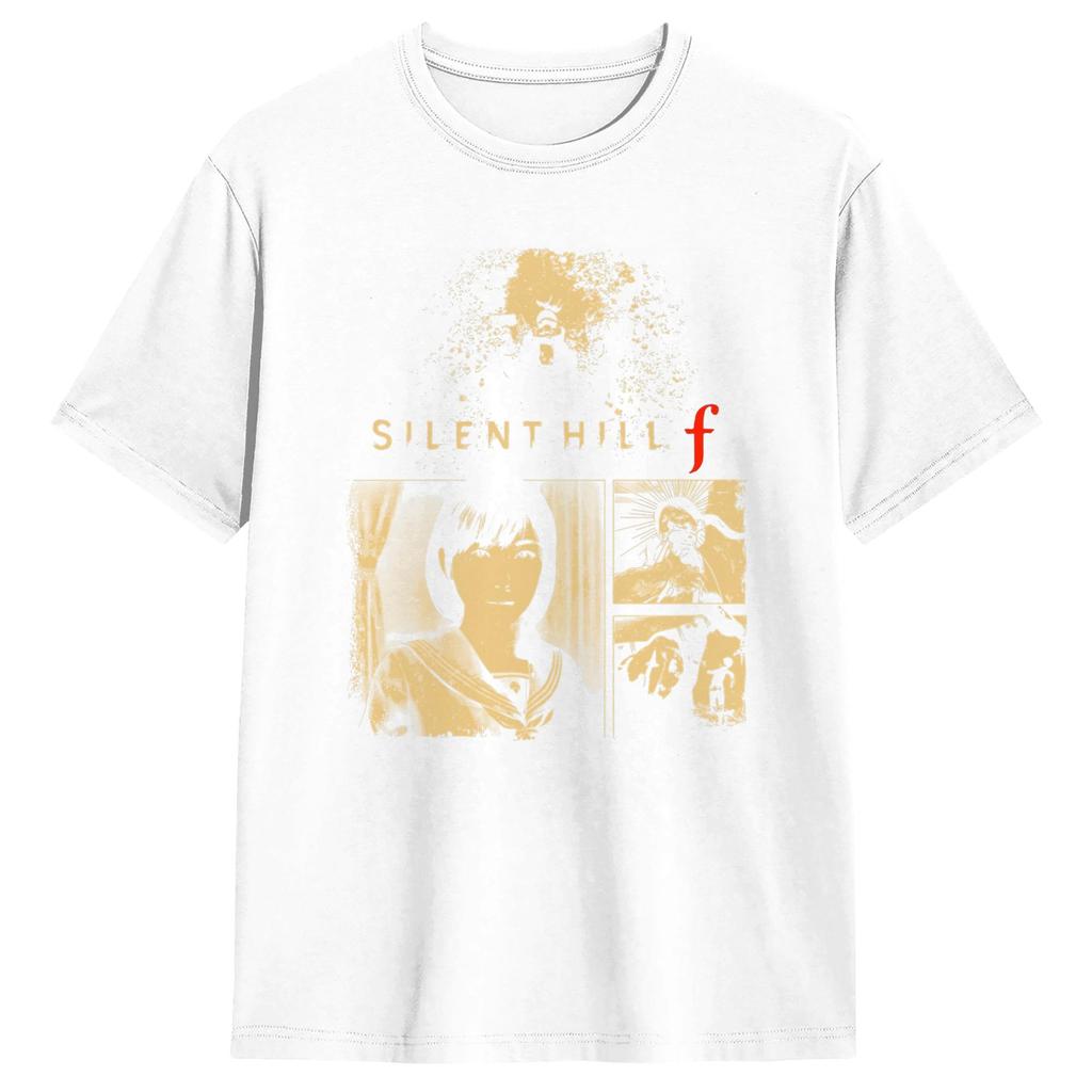Silent Hill F T-Shirt Sommer Freizeit T-Shirts 100% Baumwolle Rundhals 4XL 5XL 6XL T-Shirts Kurzarm Streetwear T-Shirt