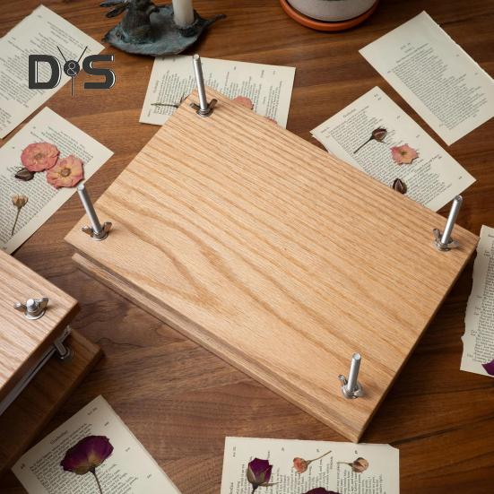 Presă Mare pentru Flori Presă Ajustabilă pentru Plante Instrument pentru Conservarea Florilor Instrument DIY pentru Presarea Florilor Uscate Cadou pentru Copii Iubitori de Natură