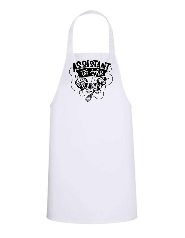 Assistant to the Baker - White Apron with Black design Great Gift Unisex T-Shirt XXXXL