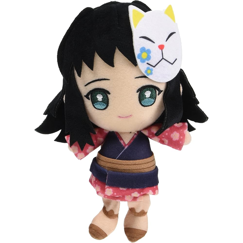 Demon Slayer Chibi Plush Toy Makomo 20cm Soft Stuffed Doll Anime Character