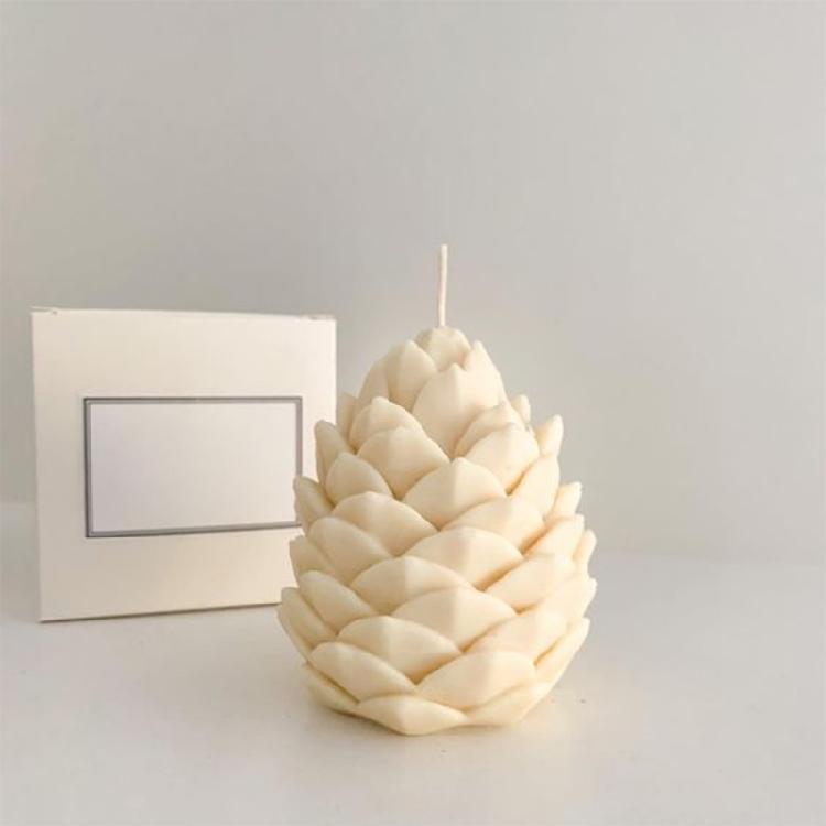 Pinecone Shaped Candle Silicones Molds for Gypsum Decorations Epoxy Resin Casting Craft Project
