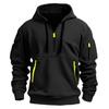 Hot Sale Spring and Autumn Men's Sweater Hoodie Zipper Multi-Pocket Pullover Men's Sports Casual Jacket