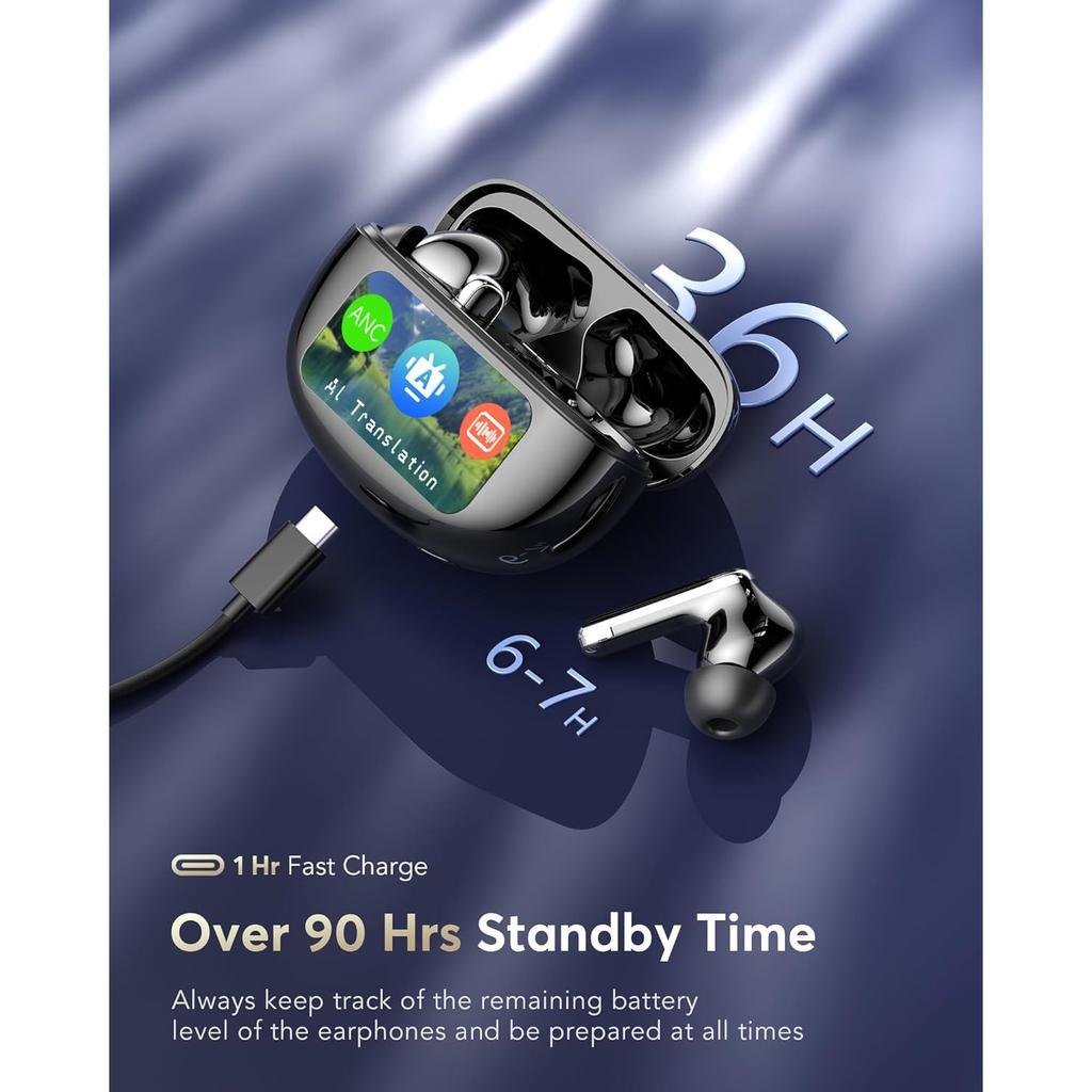 AI Translation Earbuds188 Languages Translator Earphones Audifonos Traductores Inglés Español Translating Device Noise Cancelling Translate Ear Buds