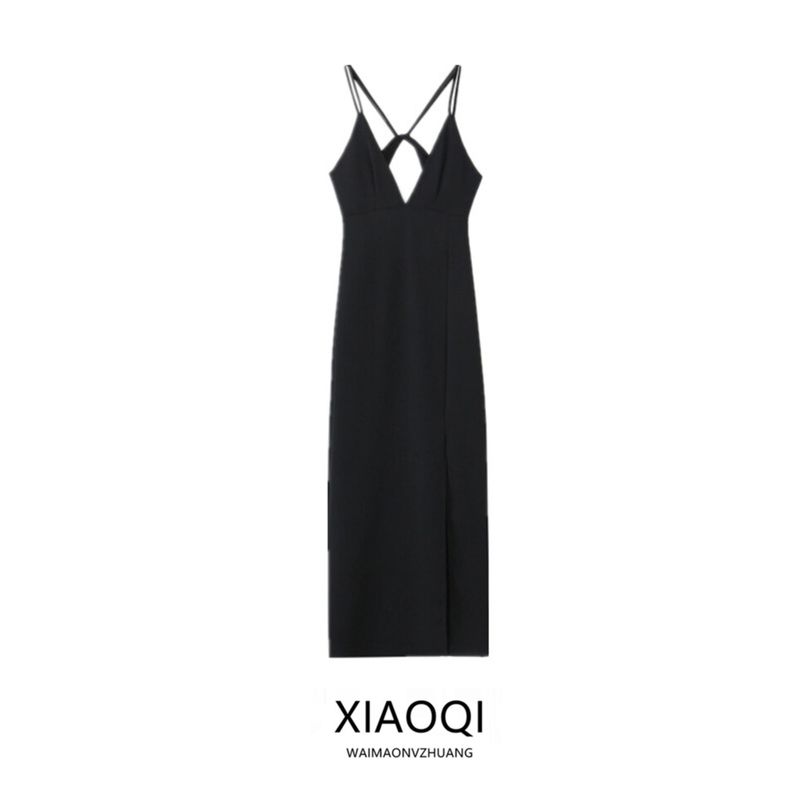 Fashion Style 2024 Spring New Arrival Women's Clothing Minimalist Crepe Midi Skirt Mid Length Long Length Dress 2157024 800