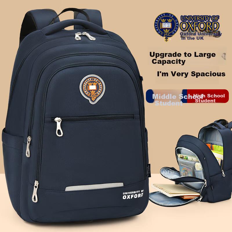 UNIVERSITY OF OXFORD Backpack for Middle School Boys, High School Students Backpack with Large Capacity,