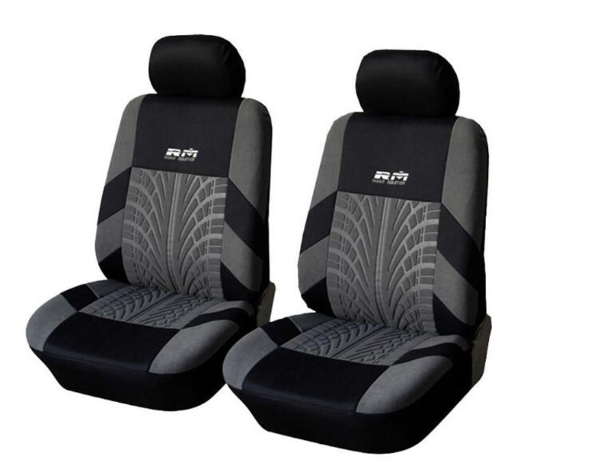 Classic Washable Embroidery 2PCS Car Seat Covers Set Universal For Most Brand Vehicle Interior Accessories Seat Covers