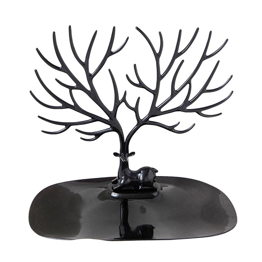 Deer Plastic Holder Tree Shape Jewelry Organizer Ring Display Tools Jewelry Display Rack Ornament