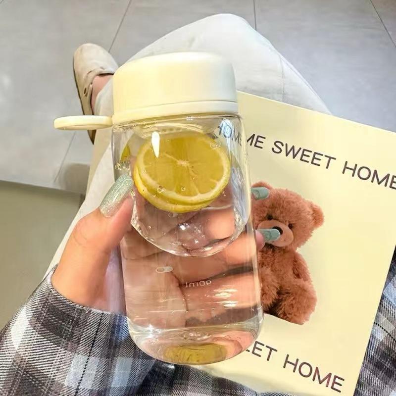 High-quality Plastic Cup High Temperature Resistant Anti-fall Portable Water Cup for Students Simple Fresh Cup with Tea Drain