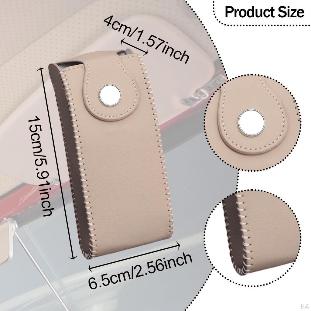 Car Sun Visor Sunglasses Holder Eyeglasses Organizer Easy Installation Compact Glasses