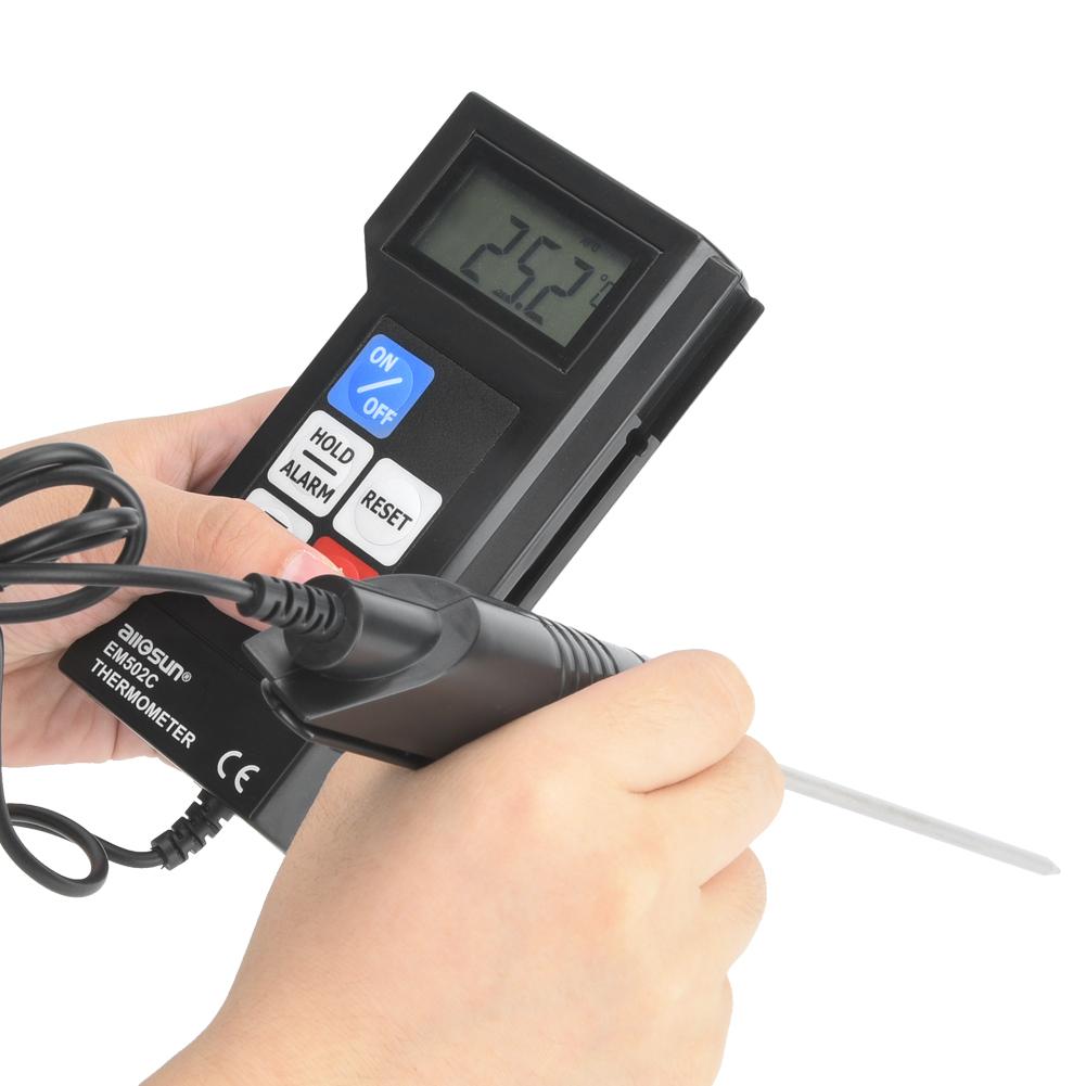Water Temperature Thermometer EM502C Professional Digital Electronic Thermometer Food Thermometer With Probe Thermometer