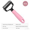 Professional Double-Sided Pet Grooming & Deshedding Comb – Stainless Steel Undercoat Rake for Effective Loose Hair Removal and Daily Pet Care