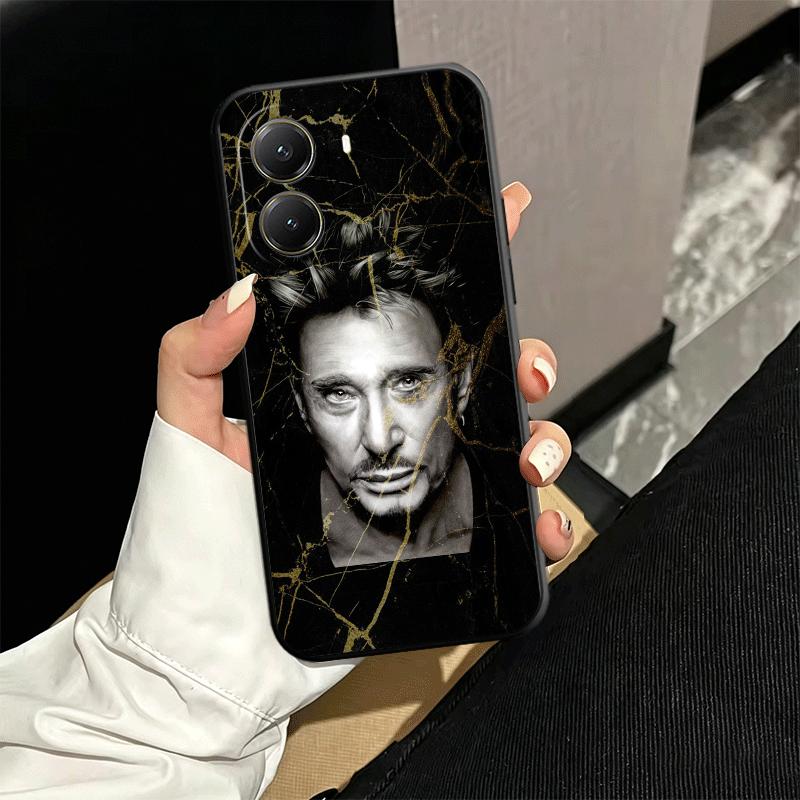 Johnny Hallyday Music Soft Phone Case for Xiaomi Poco X5 X6 X7 X8 Pro Max X3 F7 F8 Ultra M8 M7 M6 M5 Redmi 15 15C 14C 13C 12C X4