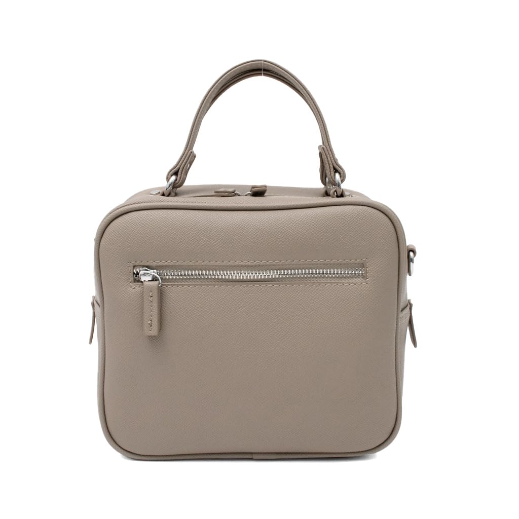 

Vita Felice 2way Square Mini Handbag for Women [VITAFELICE] inb-90065p (Gray Beige)