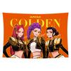 150X110cm Fashionable Printed Hanging Cloth Background Cloth Wide Room Background Decorative Cloth