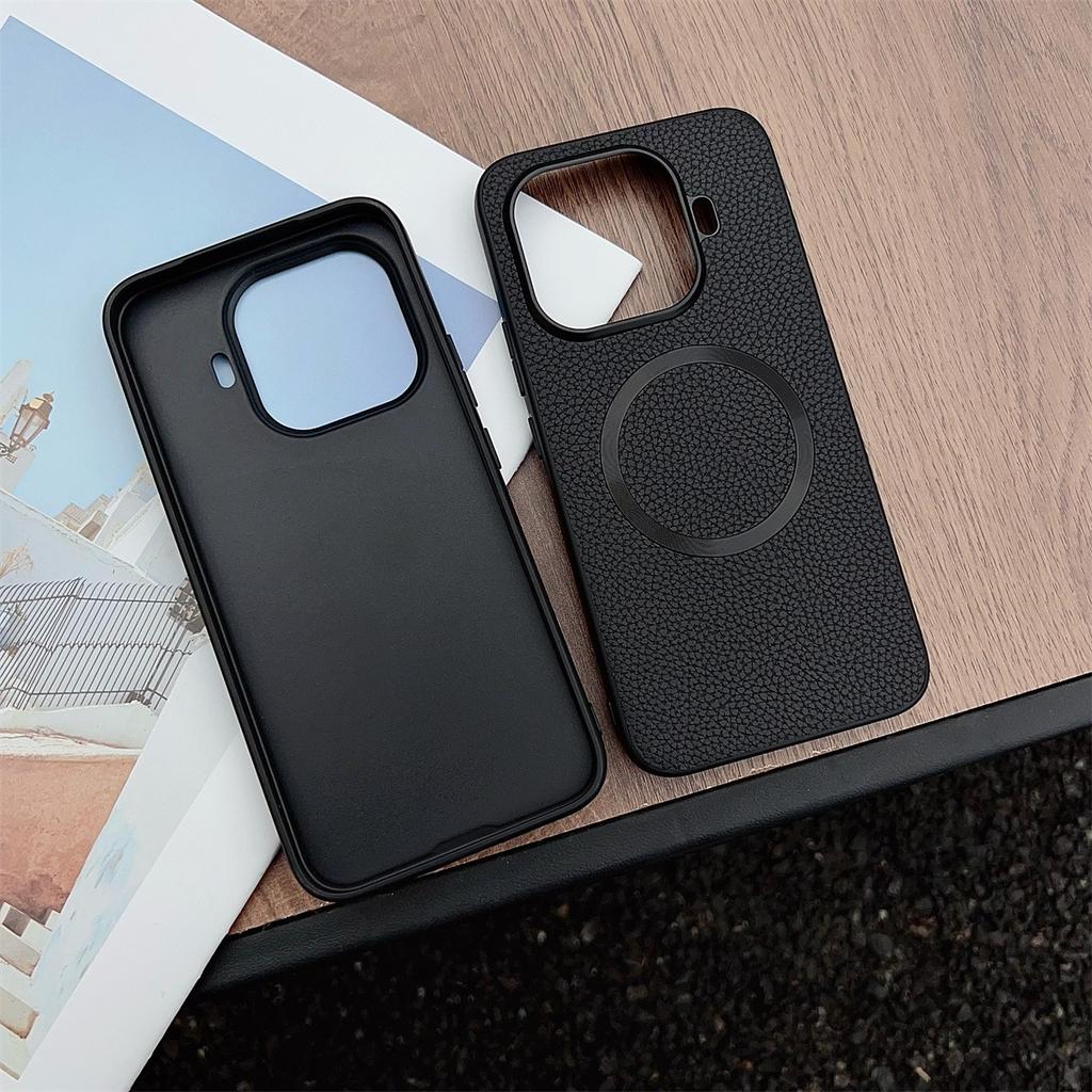 For Xiaomi 17T 15T Pro Phone Case for Magsafe Magnetic Luxury Leather Cover for Mi 17T 15T Wireless Charging Shockproof Bumper