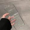Y2K Cute Glitter Love Heart Transparent Case For Samsung Galaxy ZFlip 5 Z Flip6 Z Flip3 Z Flip 4 5G Clear Hard Protective Cover