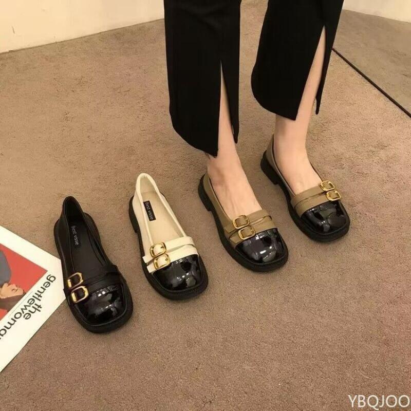 Fashion New summer versatile flat sole shoes with round toe shallow mouth fashionable comfortable for daily casual women's shoes