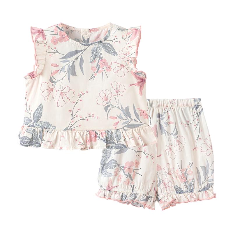 Babylove Girls  Summer Cotton Vest & Shorts Set 80