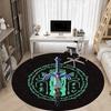 Legend of Zelda Büro Rundteppich, Indoor-Matte Geeignet für Büro, Schlafzimmer, Wohnzimmer Heimdekoration, Zimmerdeko a0908172