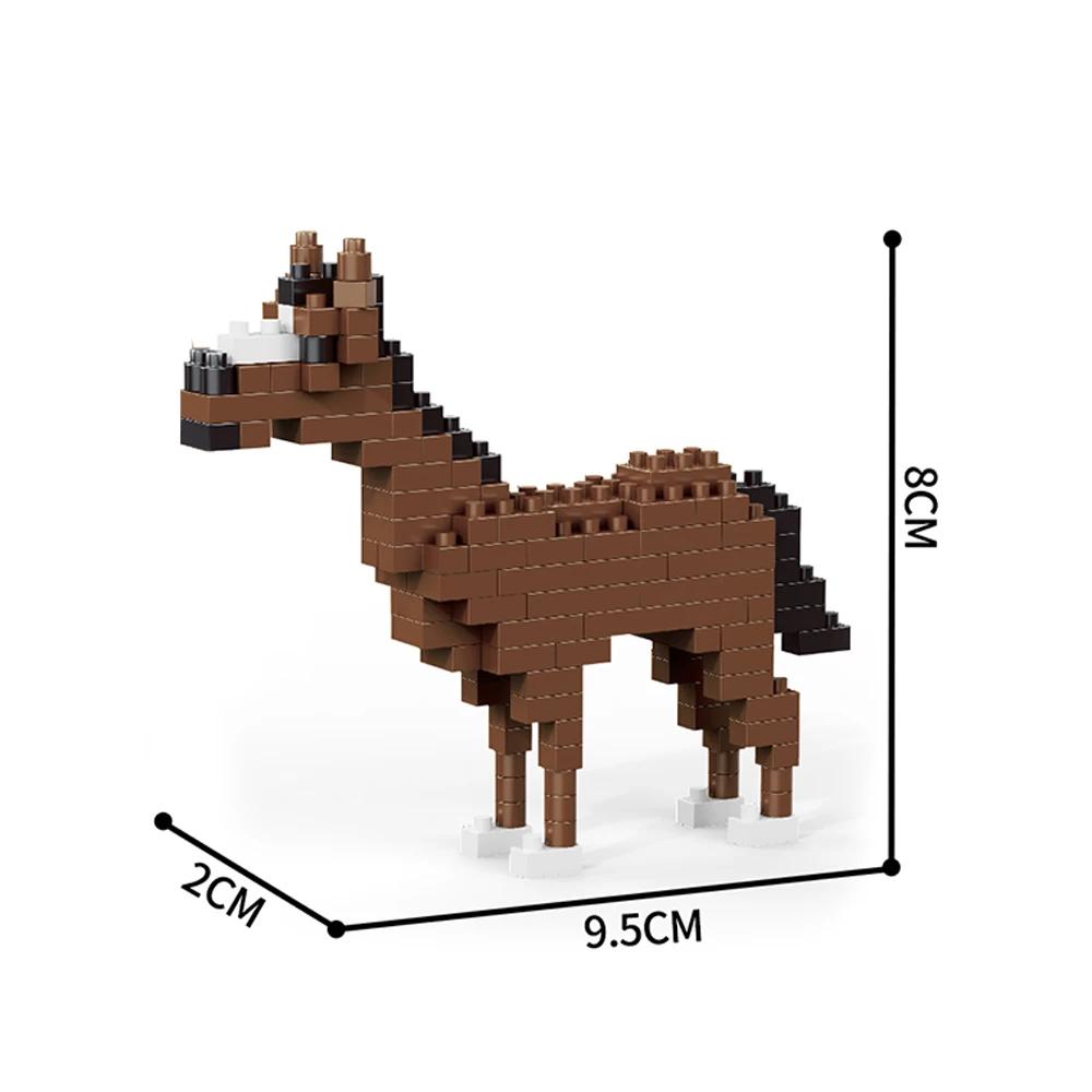 Crazy Animal Mini Toy Building Blocks - Sheep, Zebra, Cow, Camel, Alpaca DIY Stress Relief, Adorable Desktop Animal Decorations