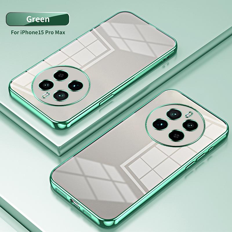 Applicable To OPPO Realme14Pro + Electroplated Glitter Mobile Phone Case True Me GT7 Transparent NEO8 Protective Case
