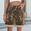 Denim Shorts Women's Fashionable Ripped and Rolled Five-Minute Denim Shorts Casual Trousers Summer Ripped Crimped Five-point Denim Shorts Casual Pants