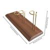 Italian Coffee Brewer Pot Drainage Rack Wooden Stand Stainless