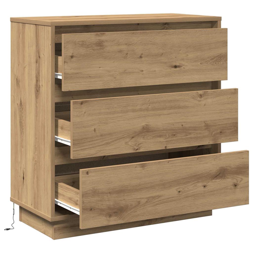 Nightstand Artisan Oak 71 x 34.5 x 75 cm Engineered Wood