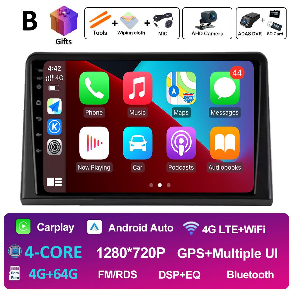 GPS Navigation Wireless Carplay For Renault Express 2021 2022 Android Auto WIFI Cooling Fan Bluetooth 2.5D Touch Screen No 2 Din