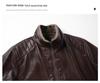Modische, verdickte Lederjacke aus Samt für Herren - Leichter Business-Casual-Stil, Karreekragen, Ideal für Herbst/Winter