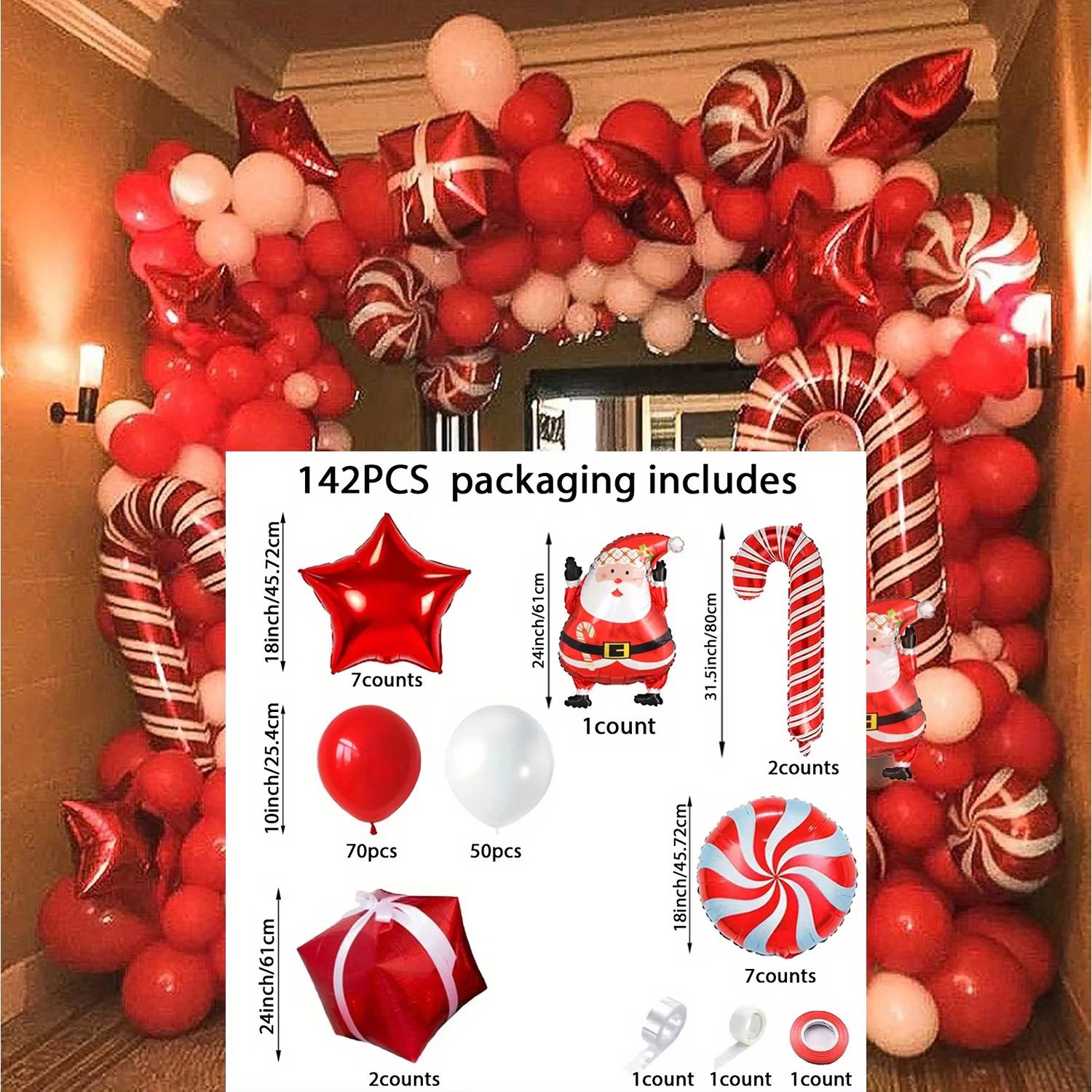

142pcs Christmas Balloon Arch Set, Suitable for Christmas Celebrations, Birthday Parties, Winter Parties and Other Decorations others