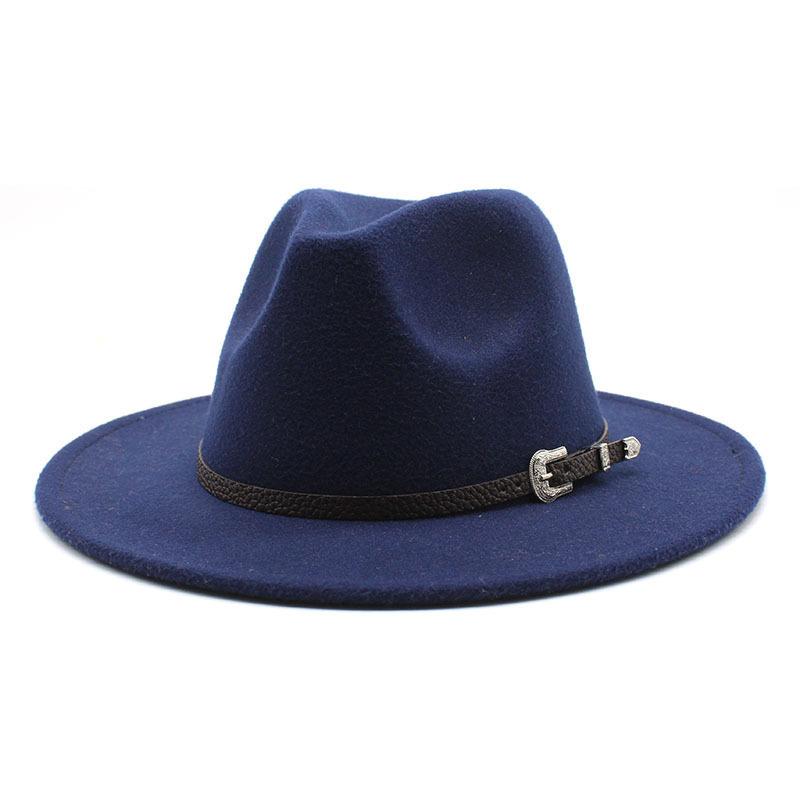 1 Stück Britischer Stil Filz Jazz Fedora Hut Panama Trilby Hüte Für Damen Herren Gentleman Hochzeitsfeier Hut