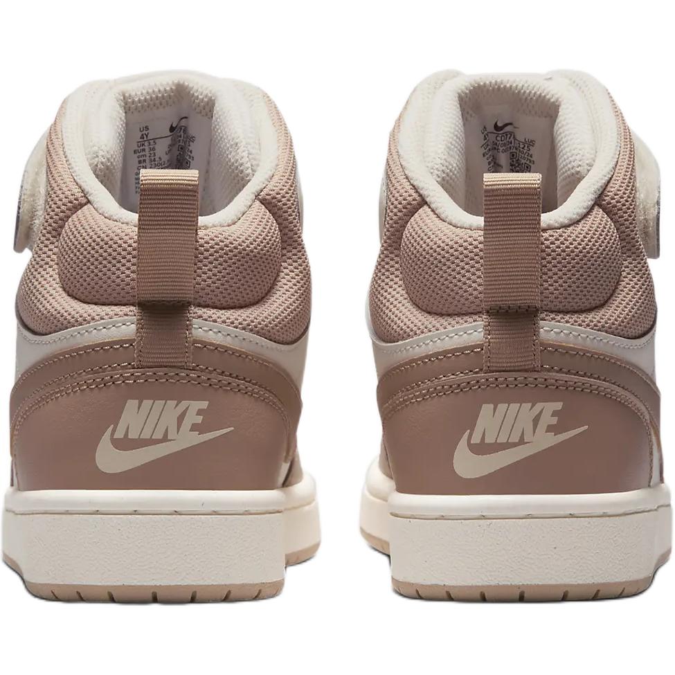 Nike Court Borough Mid 2 GS Pale Ivory Dětské tenisky Hnědá Plátno Konopí CD7782-125