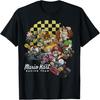 Mario Kart Group Shot Checkered Background Poster T-Shirt