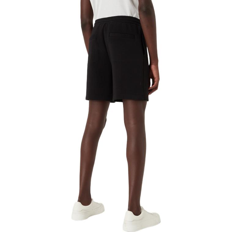 Emporio Armani Ss22 Solid Color Straight Leg Drawstring Loose Casual Shorts Men shorts Black 3L1PFU-1JHSZ-0999