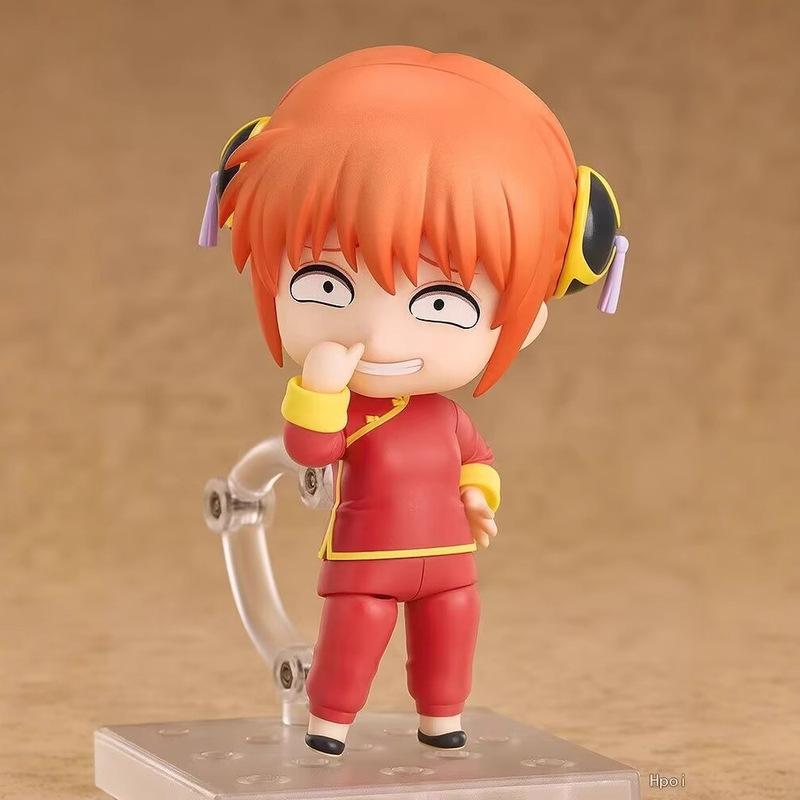 Anime GINTAMA Kagura Nendoroid #2462 Q Version Action Figures Movable Interchangeable Face Desktop Ornament Collectible Gifts